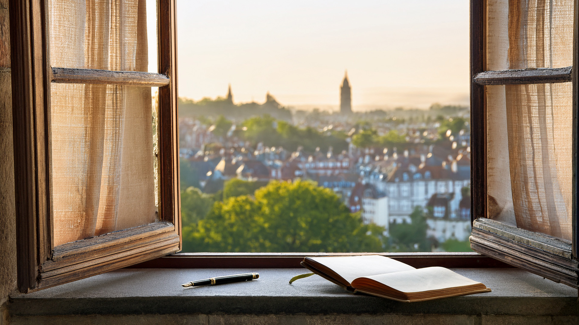 The time machine is a lined notebook